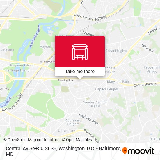 Central Av Se+50 St SE map
