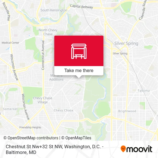 Chestnut St Nw+32 St NW map