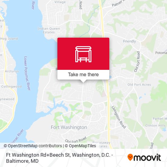 Mapa de Ft Washington Rd+Beech St