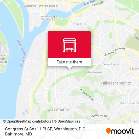 Congress St Se+11 Pl SE map