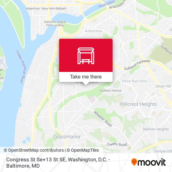 Mapa de Congress St Se+13 St SE