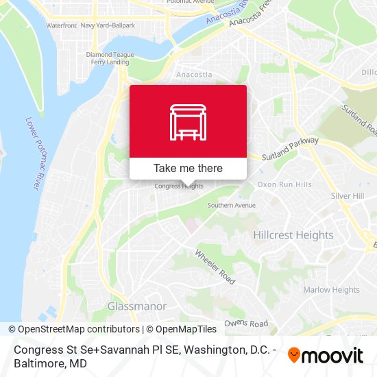 Mapa de Congress St Se+Savannah Pl SE