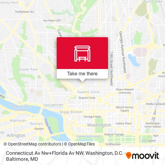 Mapa de Connecticut Av Nw+Florida Av NW