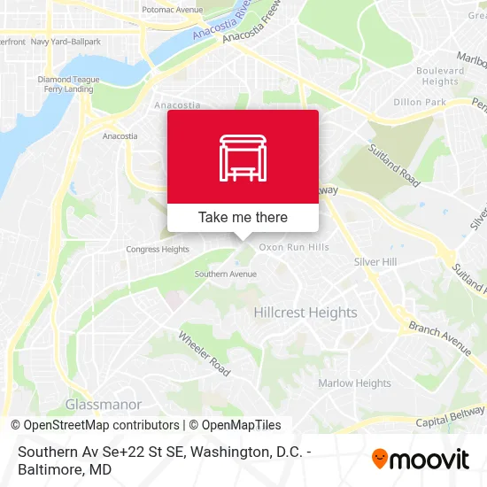 Southern Av Se+22 St SE map