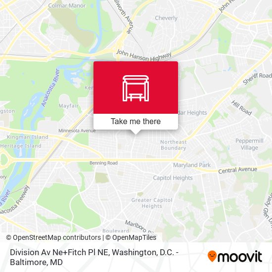 Mapa de Division Av Ne+Fitch Pl NE