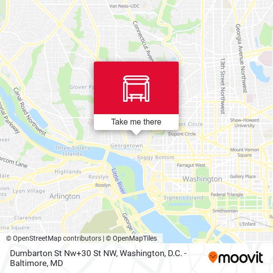 Mapa de Dumbarton St Nw+30 St NW