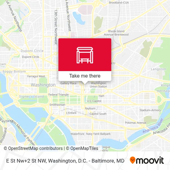 E St Nw+2 St NW map