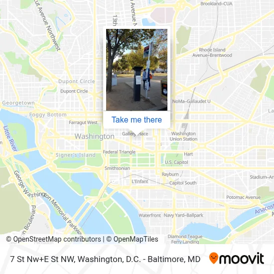 7 St Nw+E St NW map