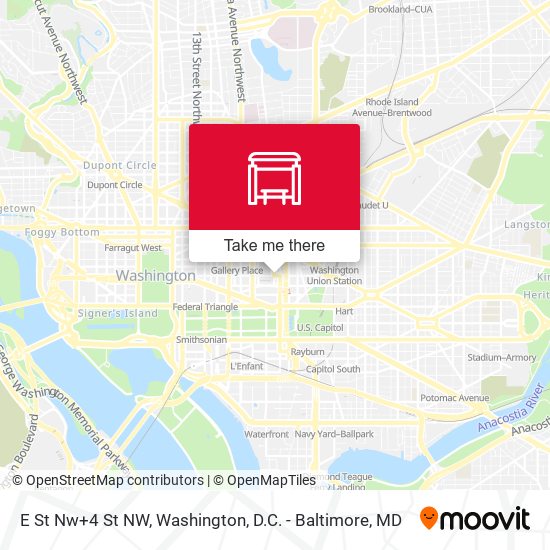 E St Nw+4 St NW map
