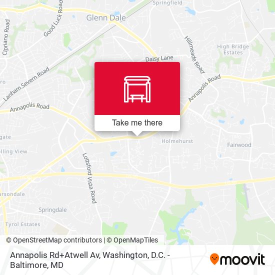 Mapa de Annapolis Rd+Atwell Av