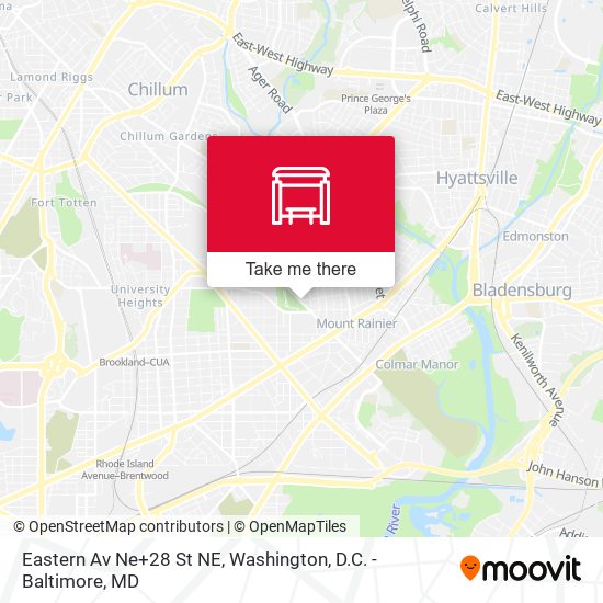 Eastern Av Ne+28 St NE map