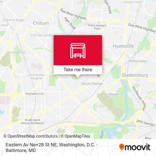 Eastern Av Ne+28 St NE map