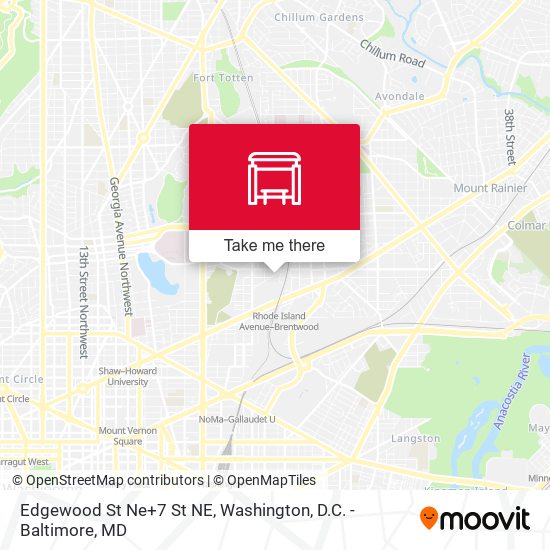 Edgewood St Ne+7 St NE map