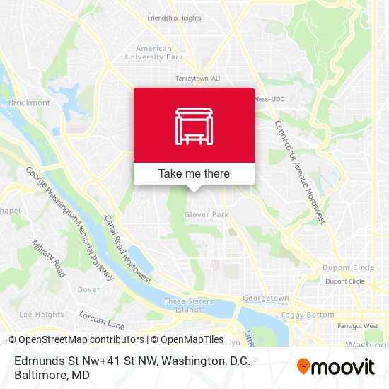 Edmunds St Nw+41 St NW map