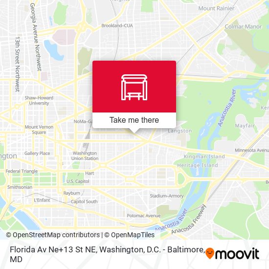 Florida Av Ne+13 St NE map