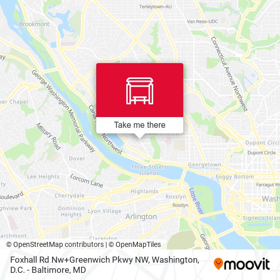 Foxhall Rd Nw+Greenwich Pkwy NW map