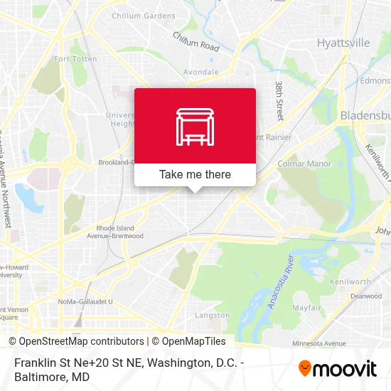 Franklin St Ne+20 St NE map