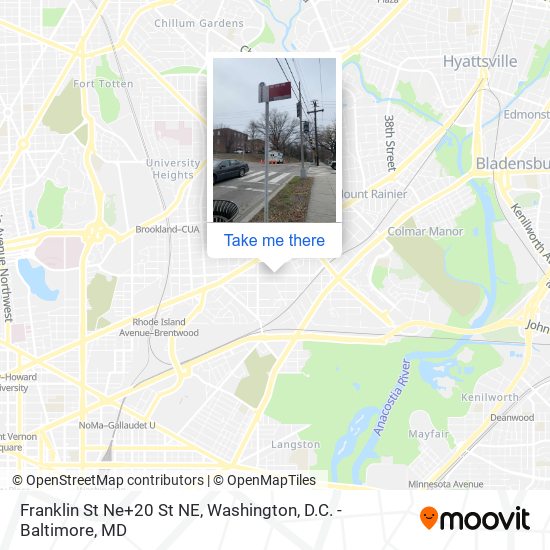 Franklin St Ne+20 St NE map