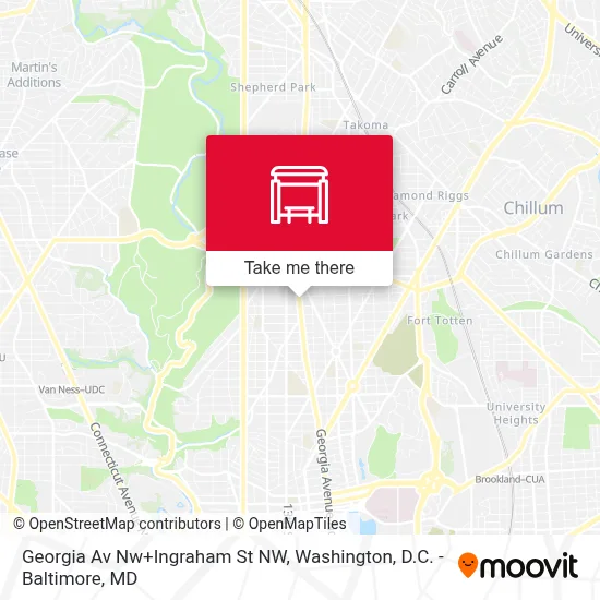 Georgia Av Nw+Ingraham St NW map