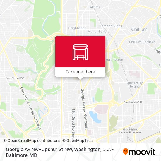 Georgia Av Nw+Upshur St NW map