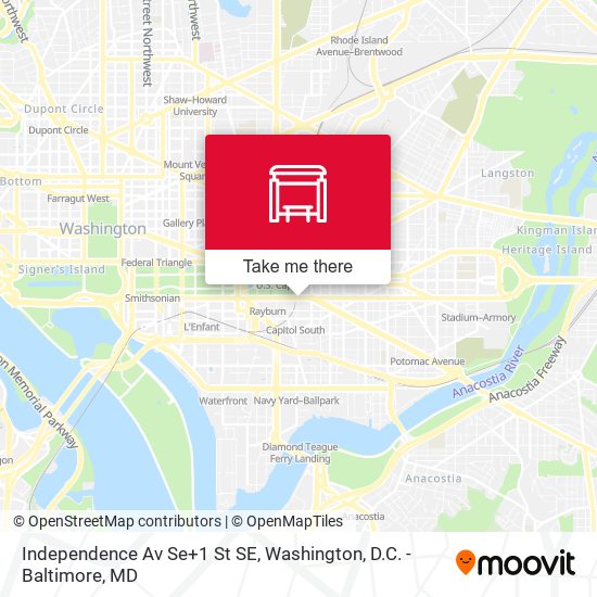 Independence Av Se+1 St SE map