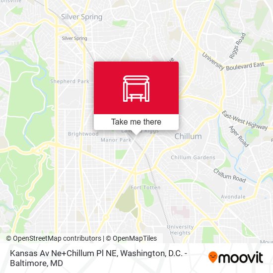 Mapa de Kansas Av Ne+Chillum Pl NE