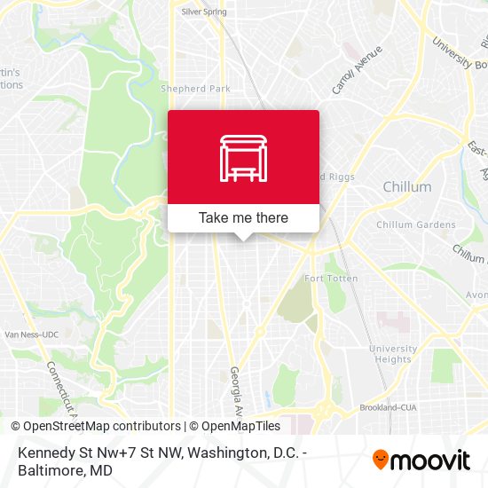 Kennedy St Nw+7 St NW map