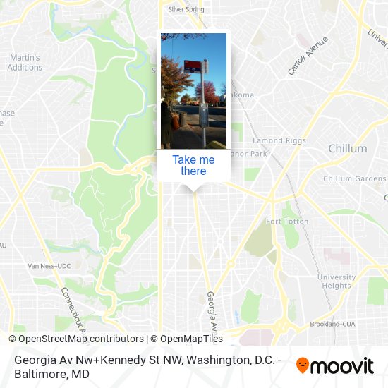 Georgia Av Nw+Kennedy St NW map