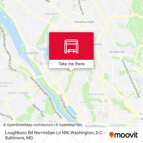 Mapa de Loughboro Rd Nw+Indian Ln NW