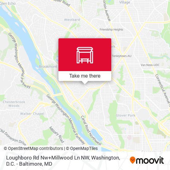 Mapa de Loughboro Rd Nw+Millwood Ln NW