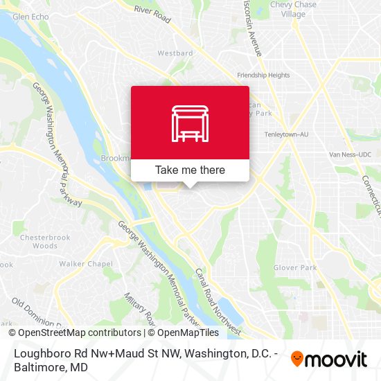 Loughboro Rd Nw+Maud St NW map