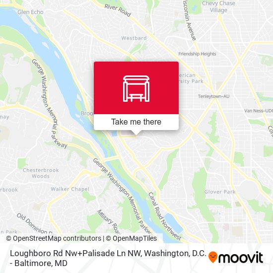 Mapa de Loughboro Rd Nw+Palisade Ln NW