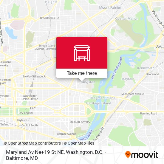 Maryland Av Ne+19 St NE map