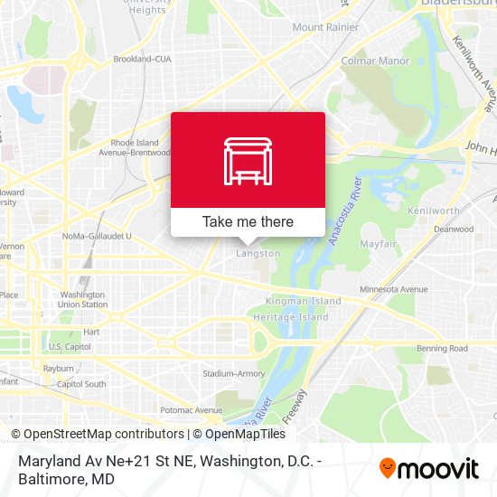 Maryland Av Ne+21 St NE map