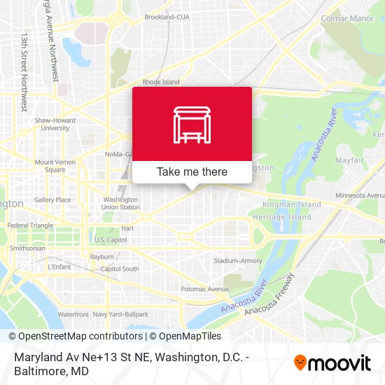 Maryland Av Ne+13 St NE map
