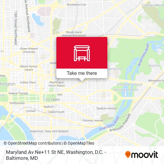 Maryland Av Ne+11 St NE map