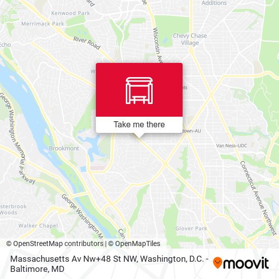 Mapa de Massachusetts Av Nw+48 St NW