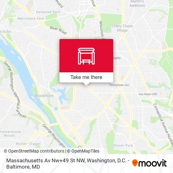 Massachusetts Av Nw+49 St NW map