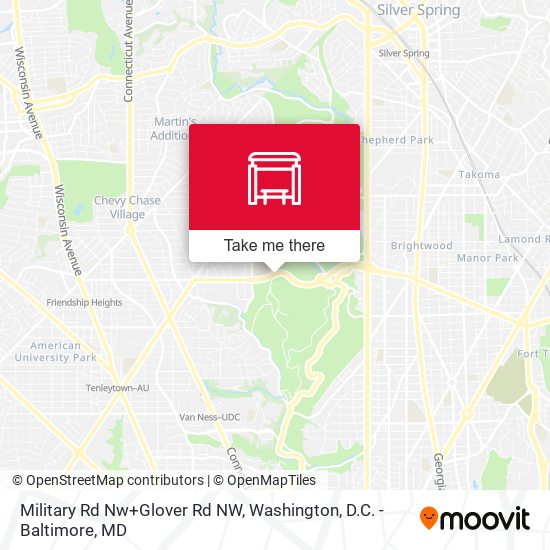 Military Rd Nw+Glover Rd NW map