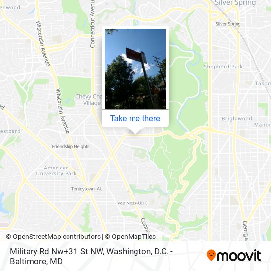 Military Rd Nw+31 St NW map