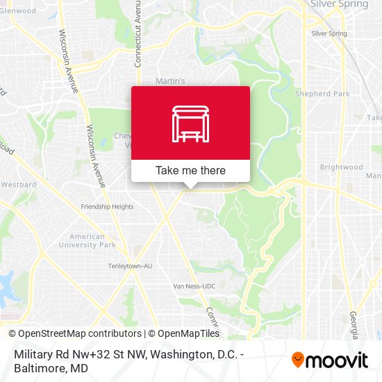 Military Rd Nw+32 St NW map