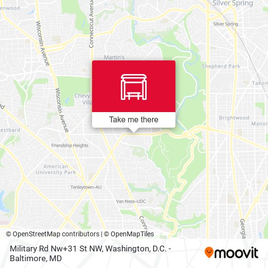 Mapa de Military Rd Nw+31 St NW