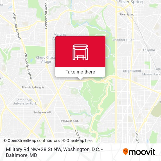Military Rd Nw+28 St NW map