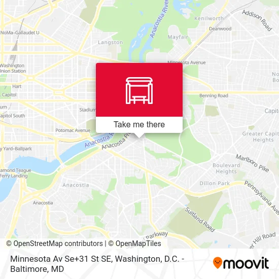 Minnesota Av Se+31 St SE map