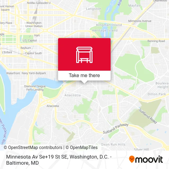 Minnesota Av Se+19 St SE map