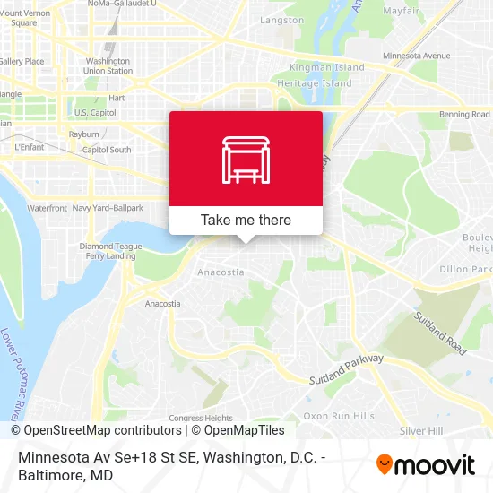 Minnesota Av Se+18 St SE map