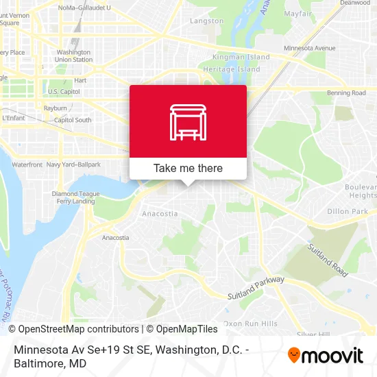 Minnesota Av Se+19 St SE map