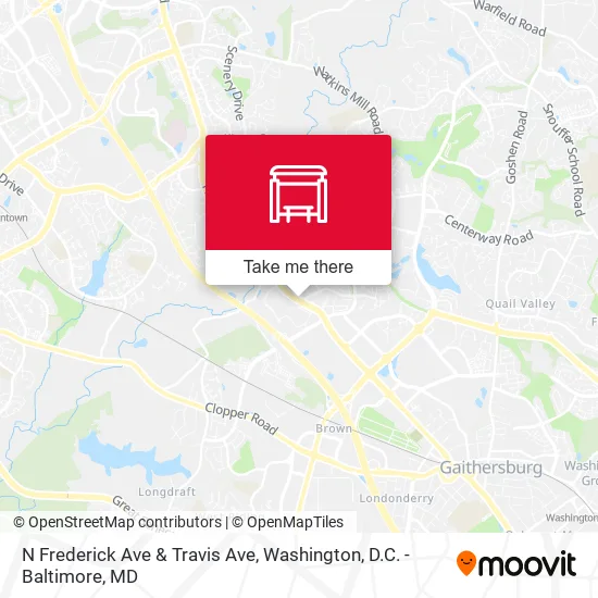 Mapa de N Frederick Ave & Travis Ave