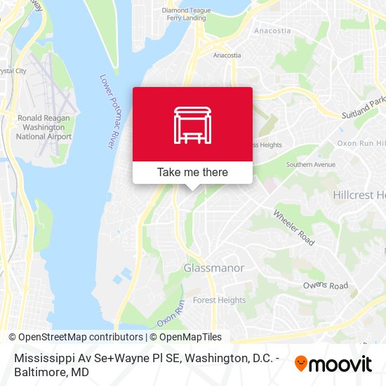 Mapa de Mississippi Av Se+Wayne Pl SE