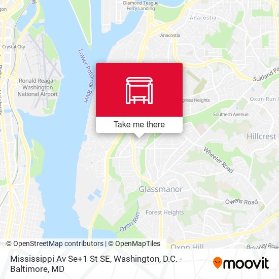 Mississippi Av Se+1 St SE map